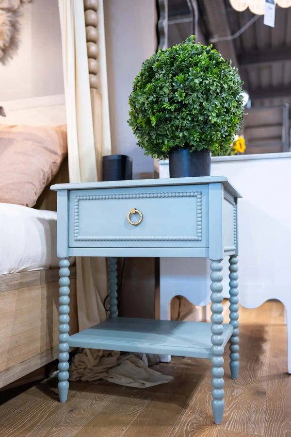 Cholet Bedside Table-Blue Hand Home