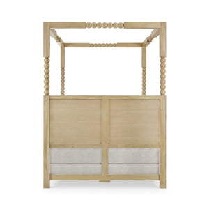 Cholet Poster Bed Queen-Blue Hand Home