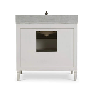 Cholet Single Vanity w/ Sink & Marble Top-Blue Hand Home