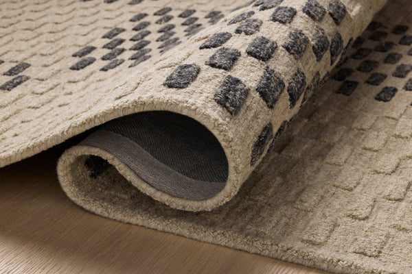 Chris Loves Julia x Loloi Bradley Rugs - Beige / Midnight-Blue Hand Home