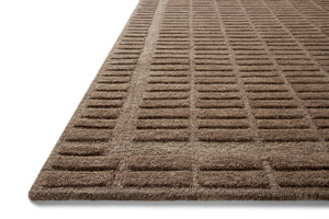 Chris Loves Julia x Loloi Bradley Rugs - Cocoa / Cocoa-Blue Hand Home