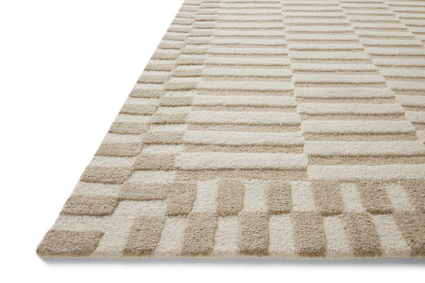Chris Loves Julia x Loloi Bradley Rugs - Ivory / Beige-Blue Hand Home