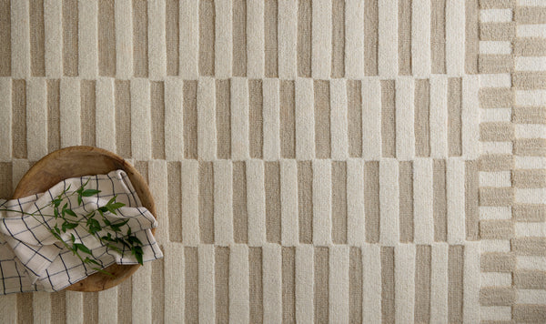 Chris Loves Julia x Loloi Bradley Rugs - Ivory / Beige-Blue Hand Home