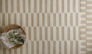 Chris Loves Julia x Loloi Bradley Rugs - Ivory / Beige-Blue Hand Home