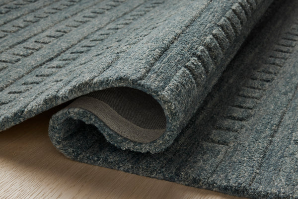 Chris Loves Julia x Loloi Bradley Rugs - Teal / Teal-Blue Hand Home