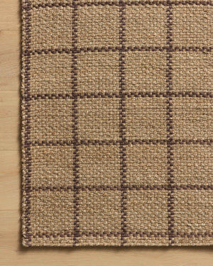 Chris Loves Julia x Loloi Fletcher Rugs - Natural / Brown-Blue Hand Home