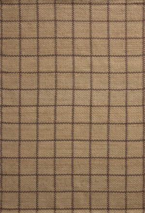 Chris Loves Julia x Loloi Fletcher Rugs - Natural / Brown-Blue Hand Home