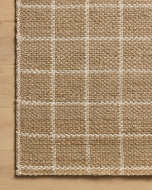 Chris Loves Julia x Loloi Fletcher Rugs - Natural / Ivory-Blue Hand Home