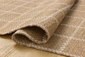 Chris Loves Julia x Loloi Fletcher Rugs - Natural / Ivory-Blue Hand Home