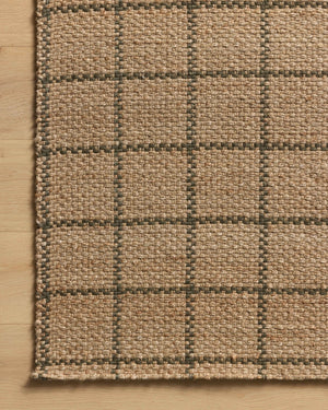Chris Loves Julia x Loloi Fletcher Rugs - Natural / Olive-Blue Hand Home