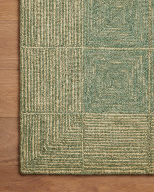 Chris Loves Julia x Loloi Francis Rugs - Green / Natural-Blue Hand Home