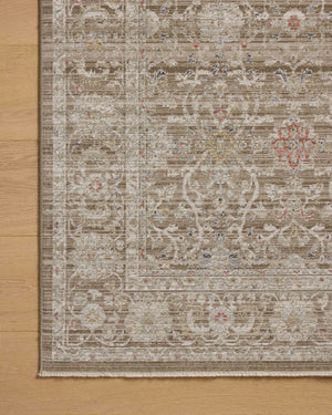 Chris Loves Julia x Loloi Ida Rugs - Bark / Multi-Blue Hand Home