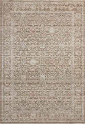 Chris Loves Julia x Loloi Ida Rugs - Bark / Multi-Blue Hand Home