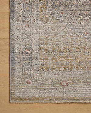 Chris Loves Julia x Loloi Ida Rugs - Stone / Gold-Blue Hand Home