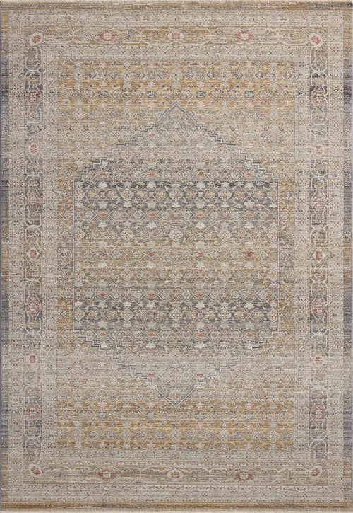 Chris Loves Julia x Loloi Ida Rugs - Stone / Gold-Blue Hand Home