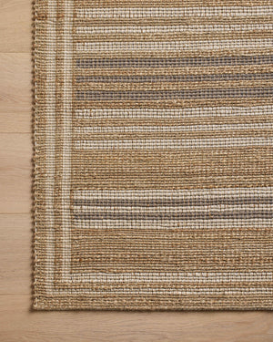 Chris Loves Julia x Loloi Judy Rugs - Natural / Dove-Blue Hand Home