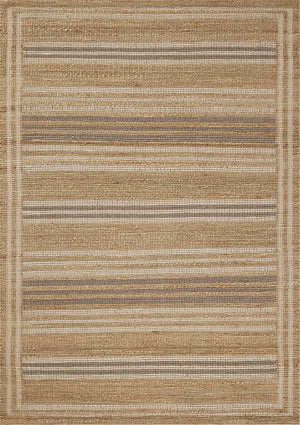 Chris Loves Julia x Loloi Judy Rugs - Natural / Dove-Blue Hand Home