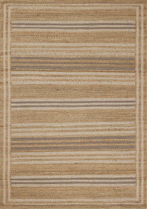 Chris Loves Julia x Loloi Judy Rugs - Natural / Dove-Blue Hand Home