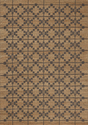 Chris Loves Julia x Loloi Judy Rugs - Natural / Graphite-Blue Hand Home