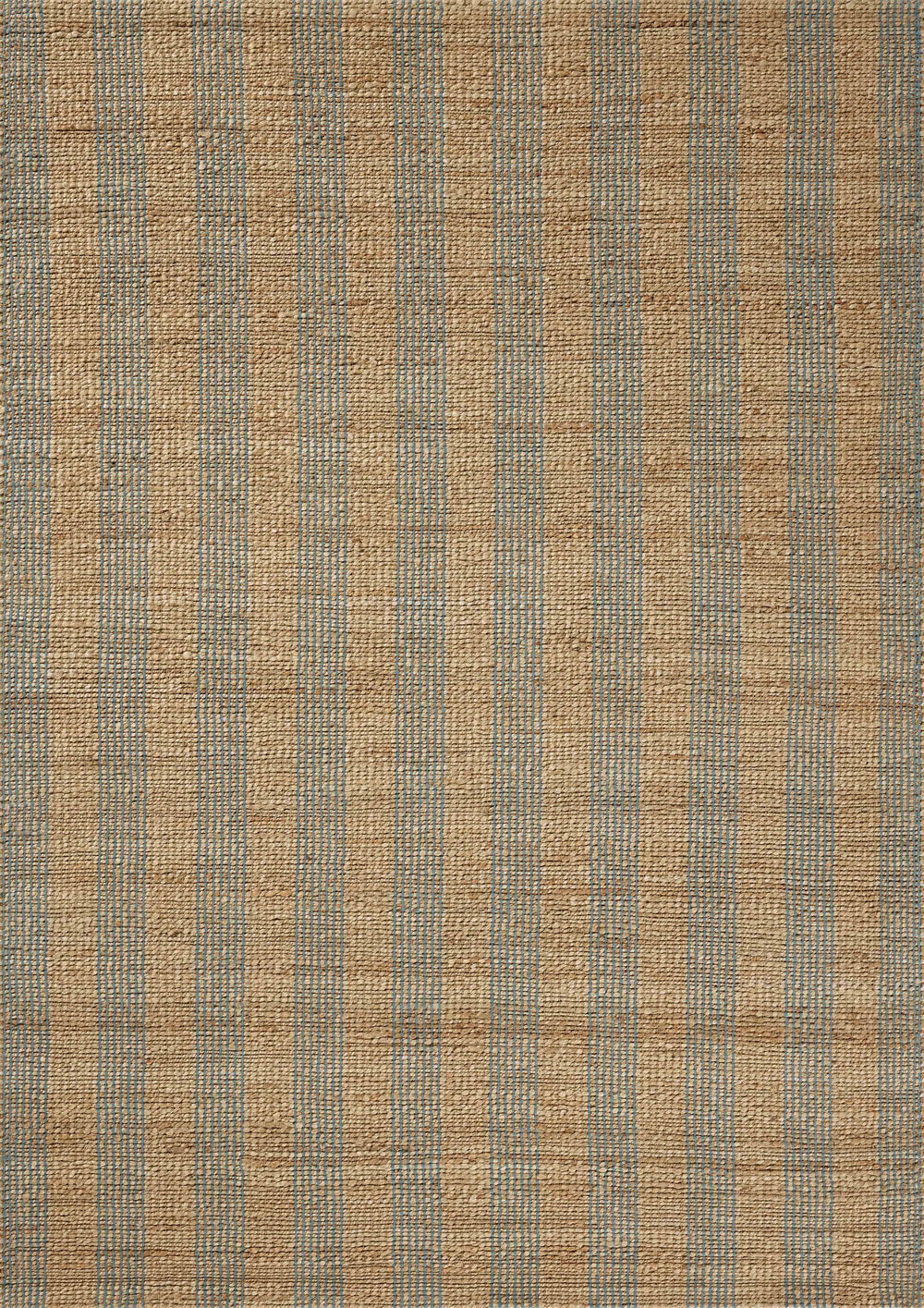 Chris Loves Julia x Loloi Judy Rugs - Natural / Sky-Blue Hand Home