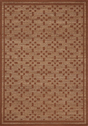 Chris Loves Julia x Loloi Judy Rugs - Natural / Spice-Blue Hand Home