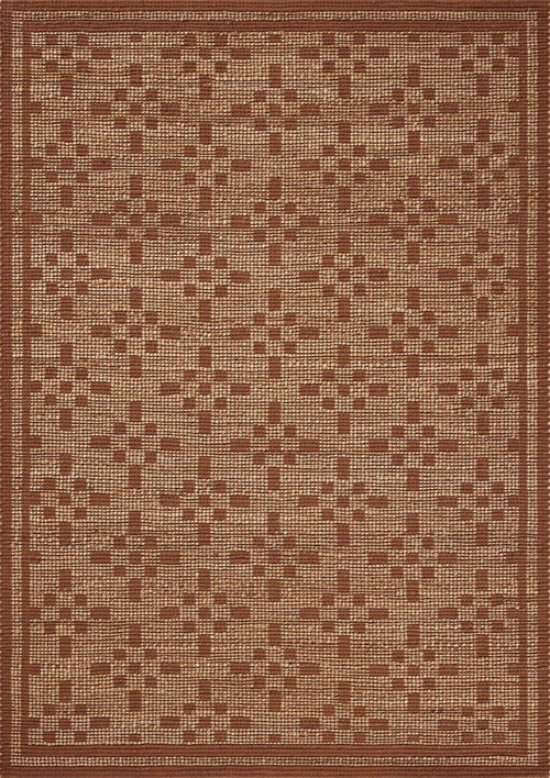Chris Loves Julia x Loloi Judy Rugs - Natural / Spice-Blue Hand Home