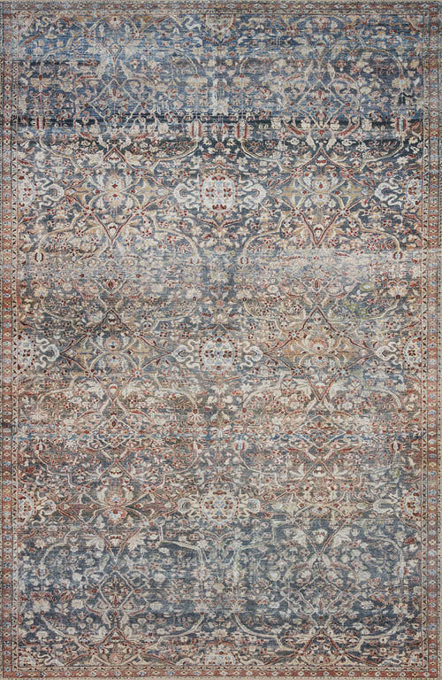 Chris Loves Julia x Loloi Jules Rugs - Denim / Spice-Blue Hand Home