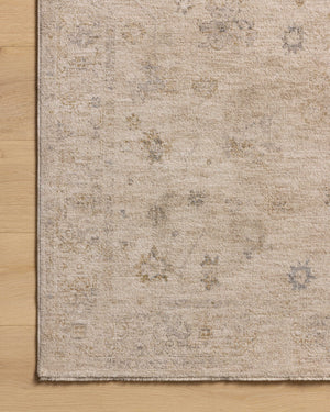 Chris Loves Julia x Loloi Louisa Rugs - Oatmeal / Stone-Blue Hand Home