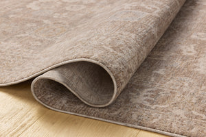 Chris Loves Julia x Loloi Louisa Rugs - Taupe / Ivory-Blue Hand Home
