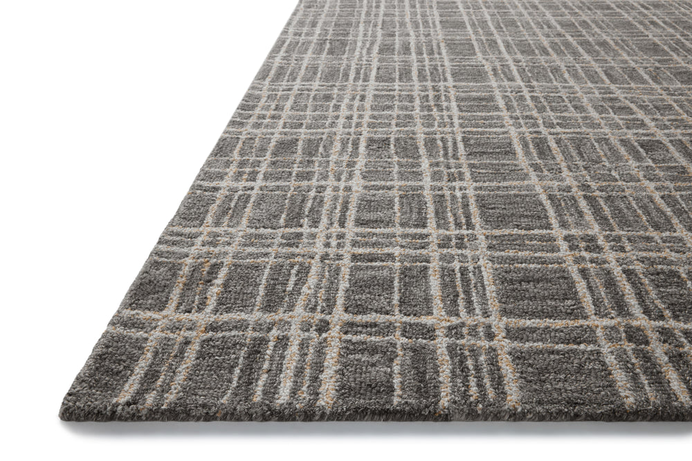Chris Loves Julia x Loloi Polly Rugs - Graphite / Pebble-Blue Hand Home