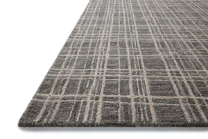 Chris Loves Julia x Loloi Polly Rugs - Graphite / Pebble-Blue Hand Home