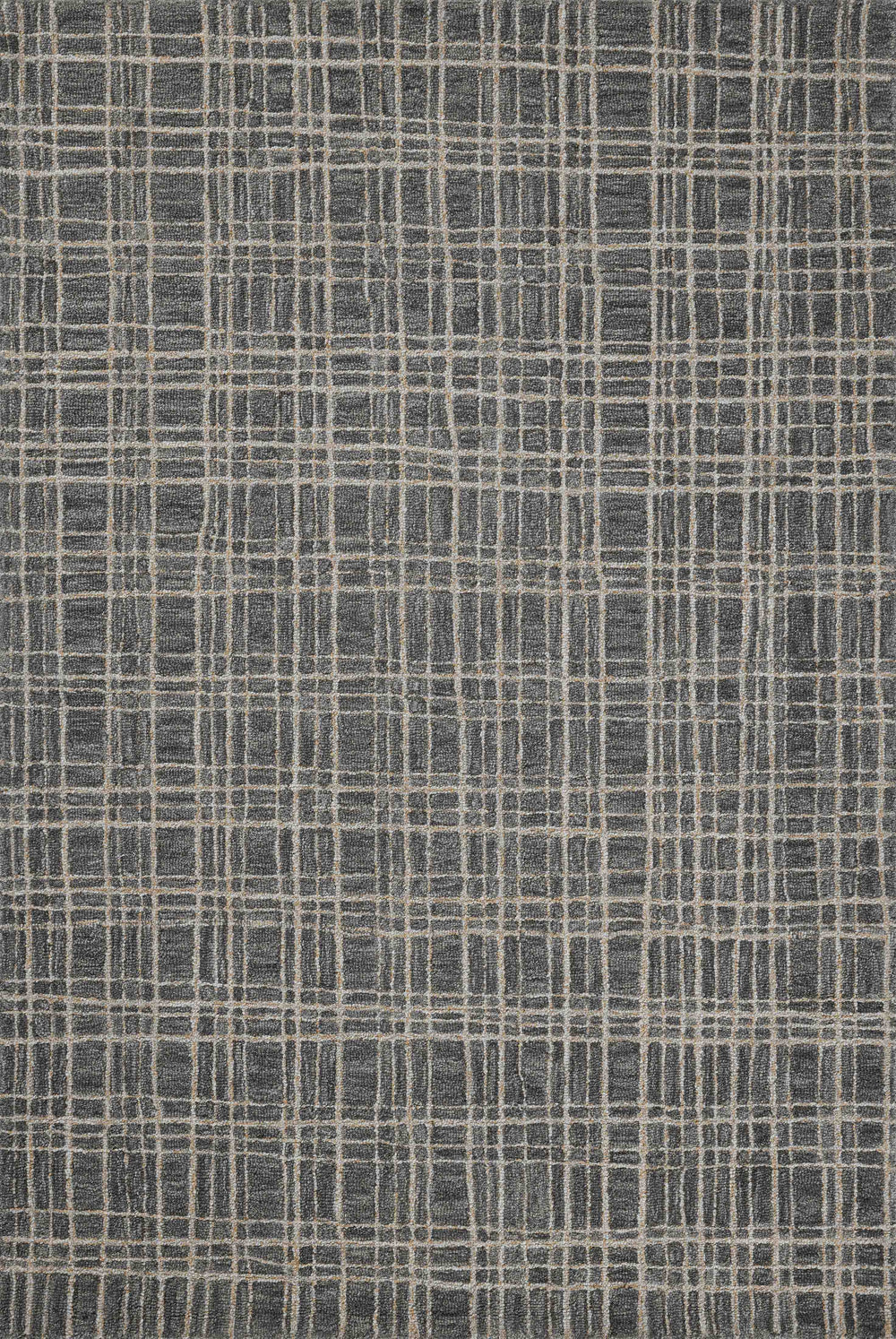 Chris Loves Julia x Loloi Polly Rugs - Graphite / Pebble-Blue Hand Home