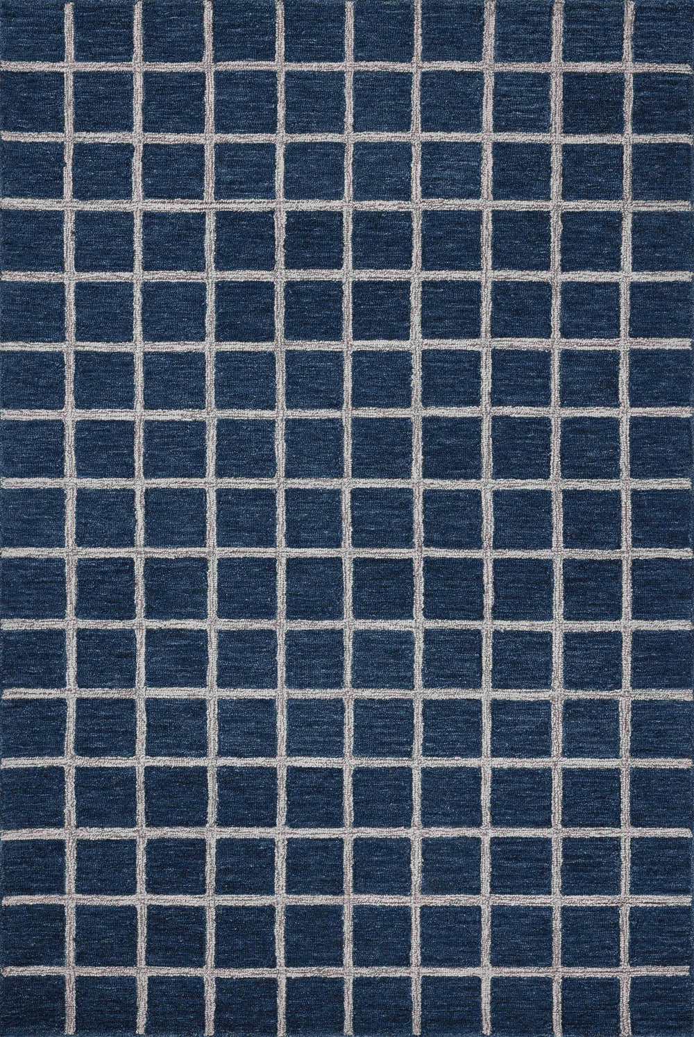 Chris Loves Julia x Loloi Polly Rugs - Navy / Silver-Blue Hand Home