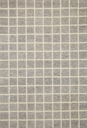 Chris Loves Julia x Loloi Polly Rugs - Slate / Ivory-Blue Hand Home