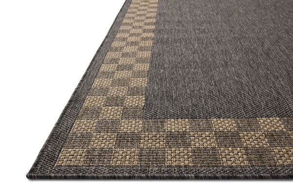 Chris Loves Julia x Loloi Providence Rugs - Natural / Charcoal-Blue Hand Home