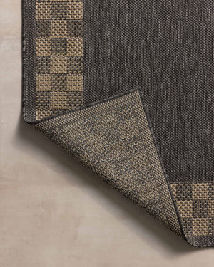 Chris Loves Julia x Loloi Providence Rugs - Natural / Charcoal-Blue Hand Home