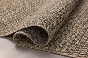 Chris Loves Julia x Loloi Providence Rugs - Natural / Graphite-Blue Hand Home