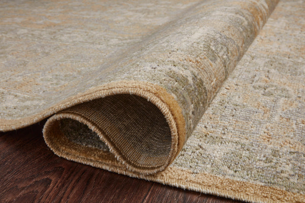 Chris Loves Julia x Loloi Rosemarie Rugs - Gold / Sand-Blue Hand Home