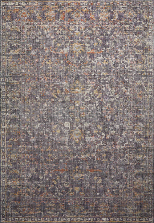 Chris Loves Julia x Loloi Rosemarie Rugs - Graphite / Multi-Blue Hand Home