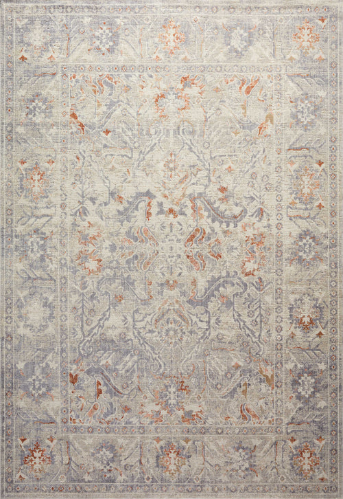 Chris Loves Julia x Loloi Rosemarie Rugs - Oatmeal / Lavender-Blue Hand Home
