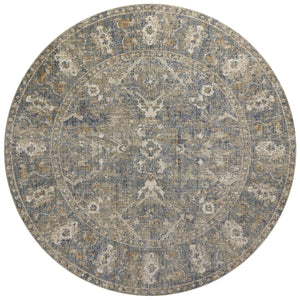 Chris Loves Julia x Loloi Rosemarie Rugs - Sand / Lagoon-Blue Hand Home