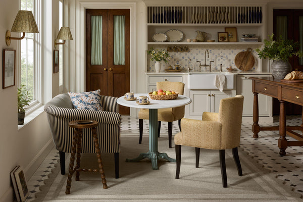 Chris Loves Julia x Loloi Scottie Rugs - Fog / Ivory-Blue Hand Home