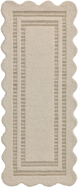 Chris Loves Julia x Loloi Scottie Rugs - Ivory / Grey-Blue Hand Home