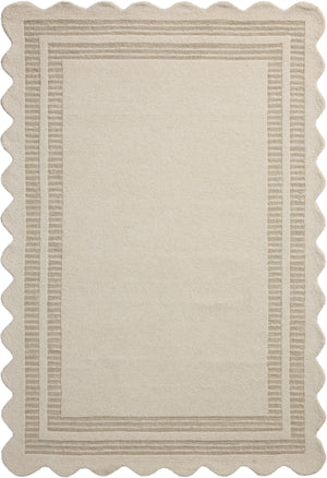 Chris Loves Julia x Loloi Scottie Rugs - Ivory / Grey-Blue Hand Home