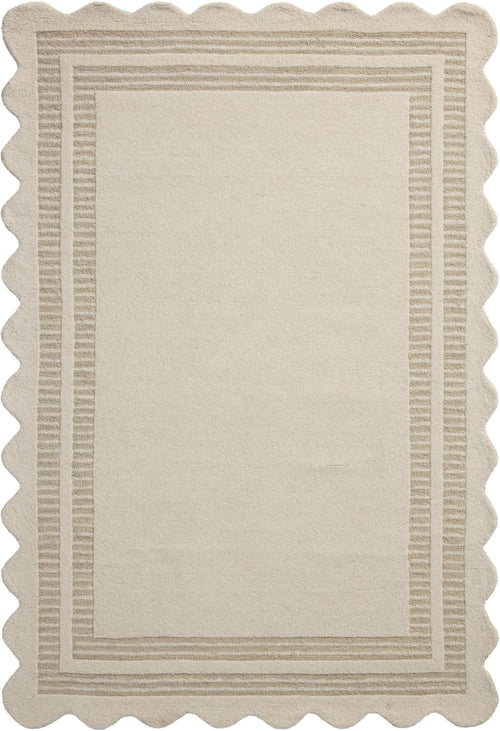 Chris Loves Julia x Loloi Scottie Rugs - Ivory / Grey-Blue Hand Home