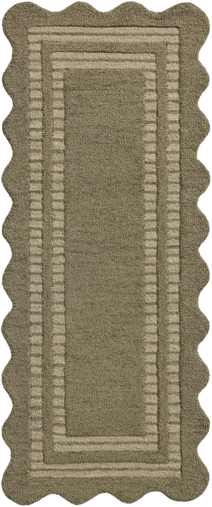 Chris Loves Julia x Loloi Scottie Rugs - Olive / Pebble-Blue Hand Home
