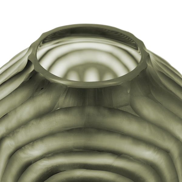 Circle Small Vase, Nori Green