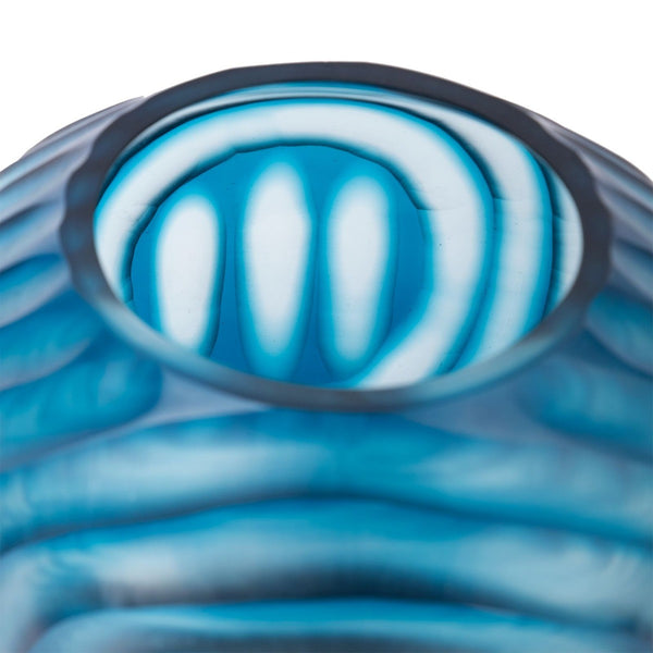 Circle Small Vase, Frost Blue