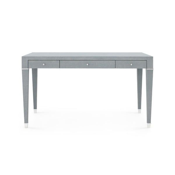 Claudette Desk, Washed Winter Gray, Nickel