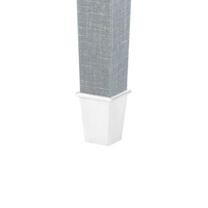Claudette Desk, Washed Winter Gray, Nickel